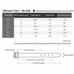 Michael Kors Presbyopia 2.5cm wide women's belt 558730 205-XL -Michael Kors store online michael kors 9240 4331336 5