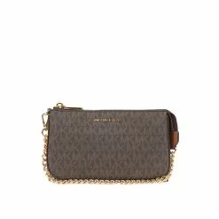 Michael Kors counter JET SET Medium PVC Presbyopic with leather chain Lady's hand Bill of Lading shoulder and underarm Mahjong bag 32F1GJ6W6B