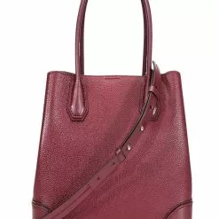 Michael Kors Mercer Gallery Medium Leather Satchel - Oxblood 30H7GZ5T6A-610 -Michael Kors store online michael kors 9397 1924245 3
