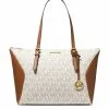 Michael Kors Coraline Large Logo And Leather Tote Bag Vanilla 38S1C2CT3B