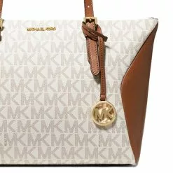 Michael Kors Coraline Large Logo And Leather Tote Bag Vanilla 38S1C2CT3B -Michael Kors store online michael kors 9402 8514526 3